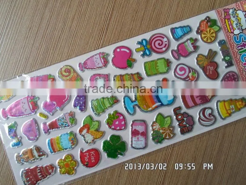 Eco-friendly non-toxic kids room decoration removable pvc 3d wall sticker
