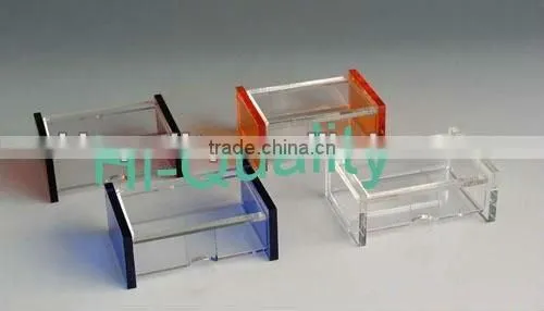 3 Tiers Black Acrylic Display Stand/acrylic makeup racks