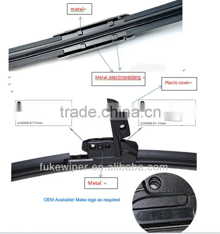 China Supplier Car Wipers for Glass ,Windshield Wipers,Original Parts For Blades Wipers