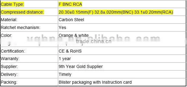 Good Quality Compression Plier F Connector Crimping Tool