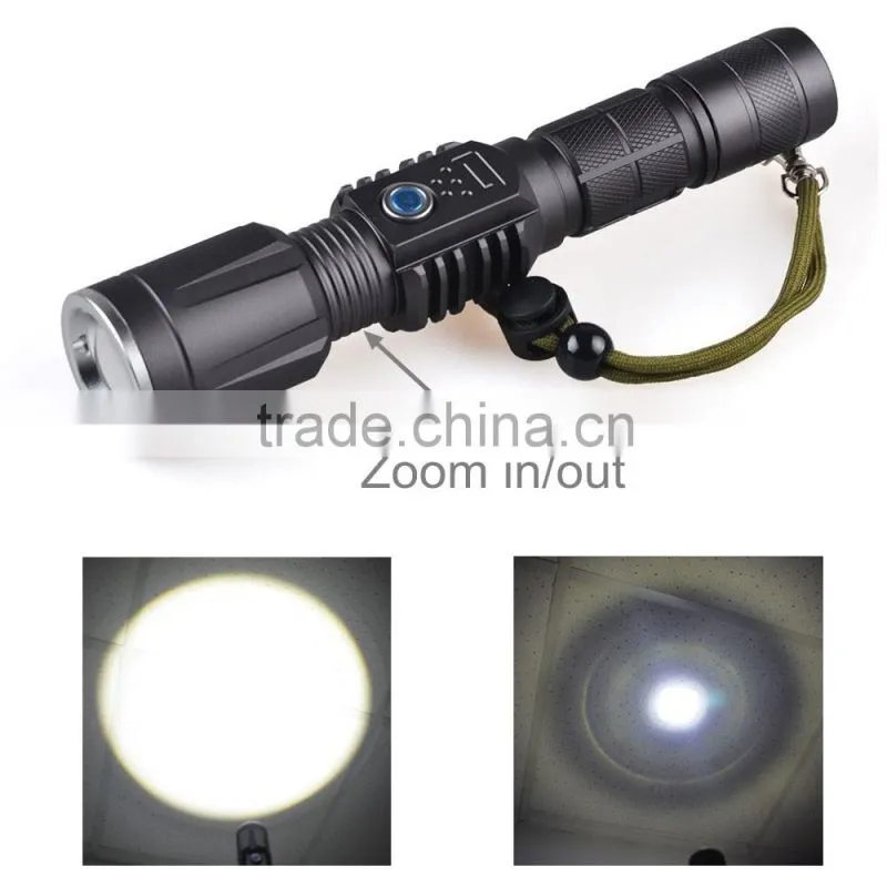XML2 1000 Lumen LED Rechargeable Power Bank Flashlight with USB Port