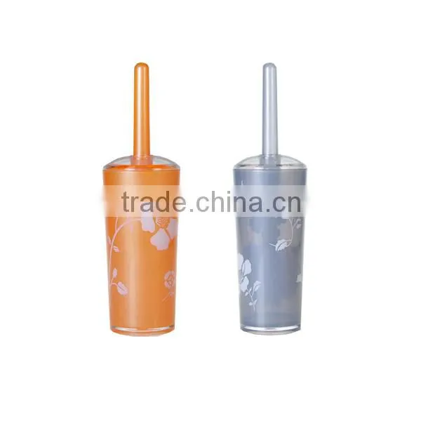 Porcelain Toilet Brush With Holder Curved Toilet Brush