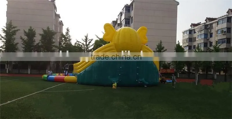 commercial giant inflatable water slide with pool/ water park for sale