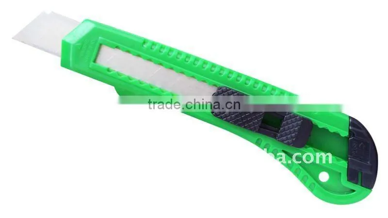 Mini Cheap Plastic Retractable Utility Safe Art School Knife for promotion
