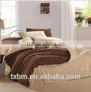 Polyester sanding fabric solid color bedding set
