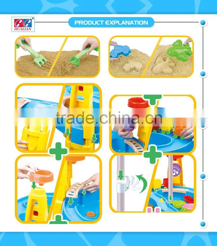 Plastic Muti-functional outdoor table with umbrella