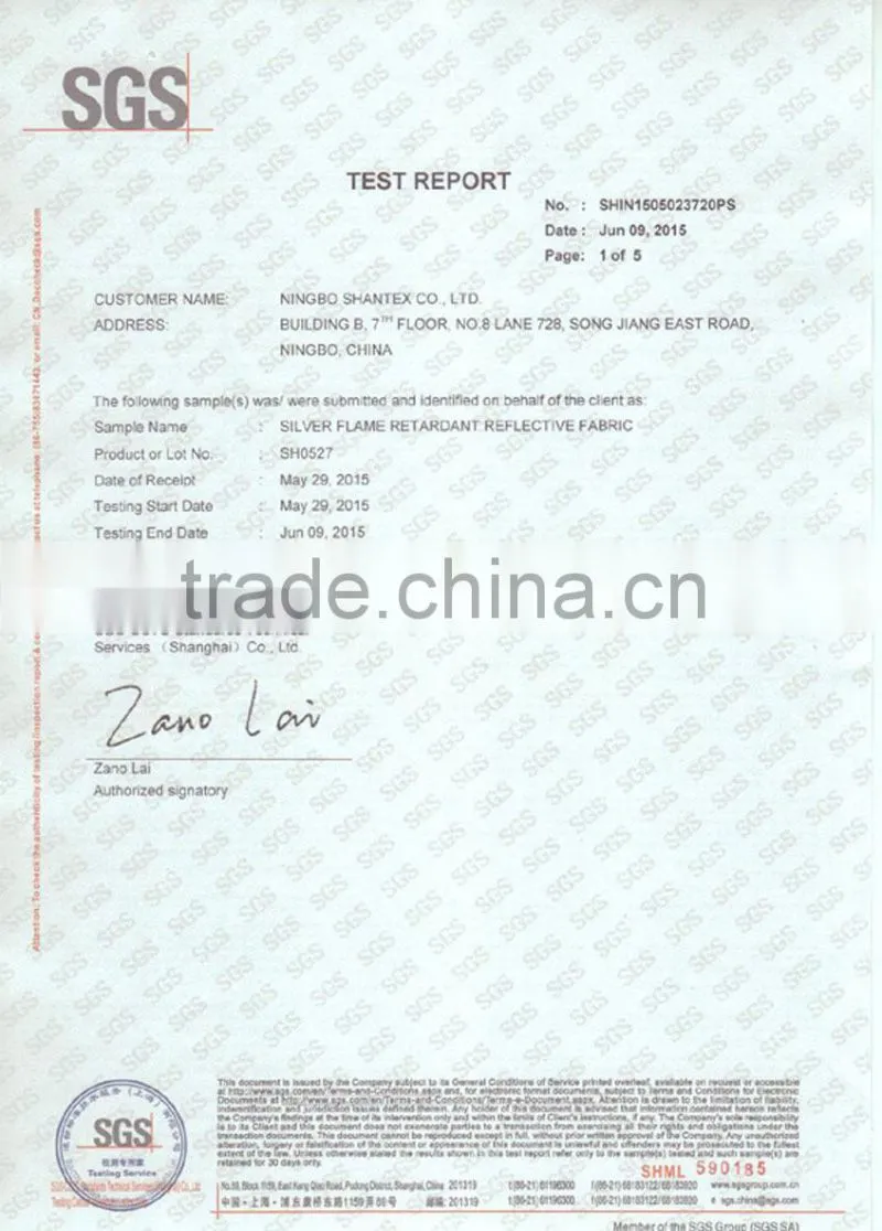 High Quality Fire Retardant Reflective Tape