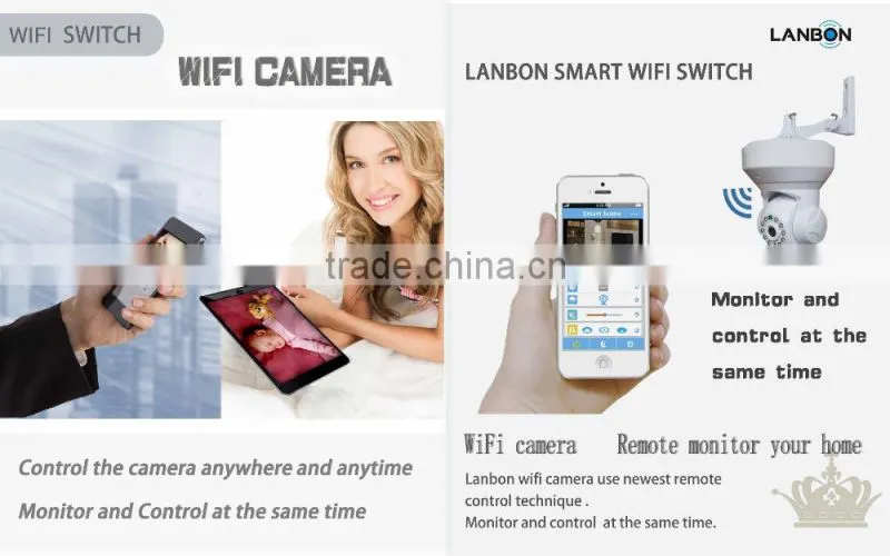 86*86*37mm Wall Mounted Wifi Socket from LANBON for home automation