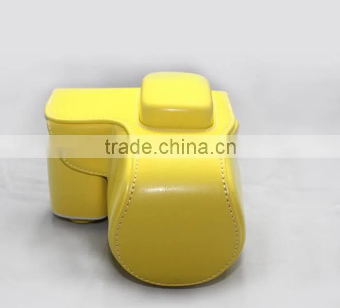 Factory lovely leather Camera Bag for Samsung NX3000 in Dongguan