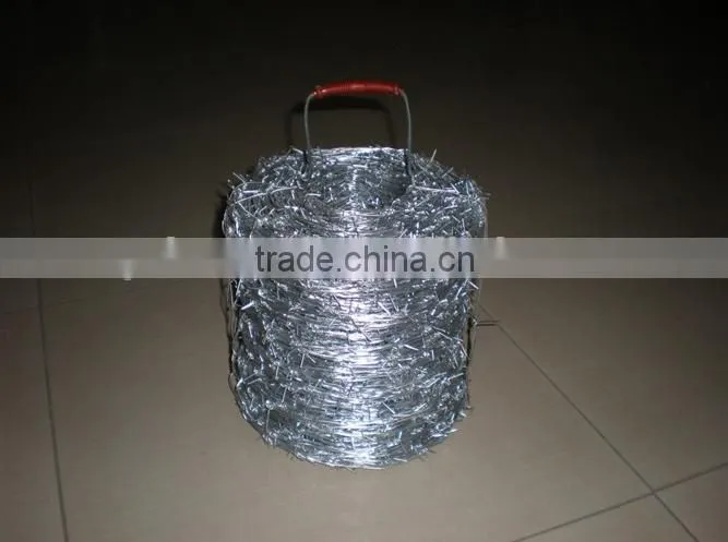 galvanized barbed wire
