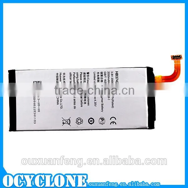 Original HB3742A0EBC 3.8v 2050mAh lithium battery for huawei P6 battery