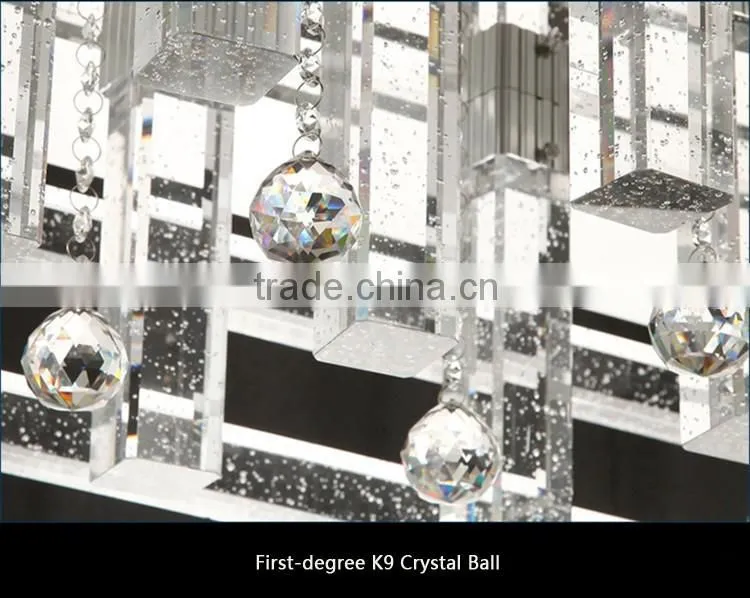 2016 New Arrival Frist-degree Crystal Ball Ceiling Light Aluminum K9 Bubbles Crystal Point Chandelier