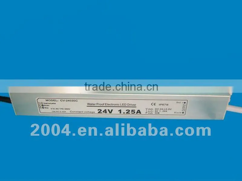 waterproof led driver saa approved 12v/24v 30w
