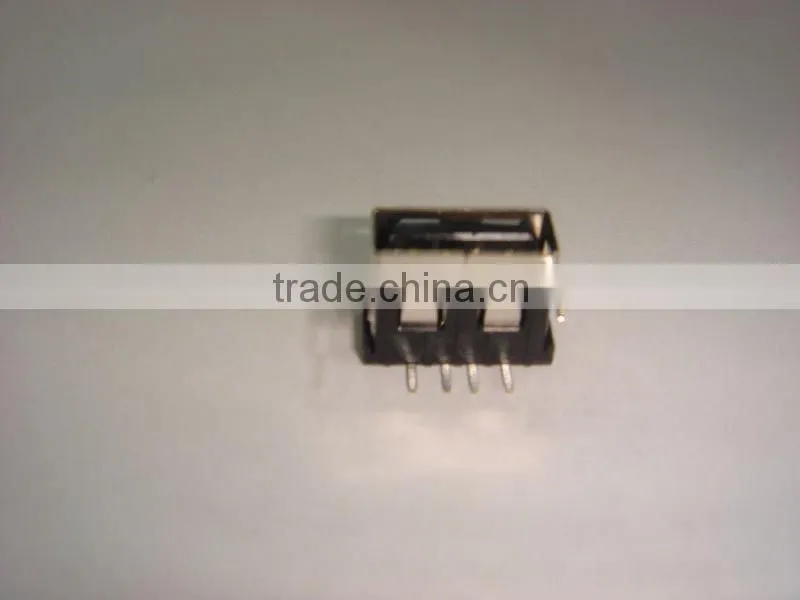 4pin USB A type female 90 degree USB short body with high quality china supplier