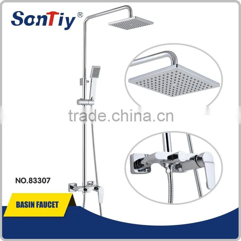 Wall Mounted Bath & Shower Miixer , Brass Rain Shower Set