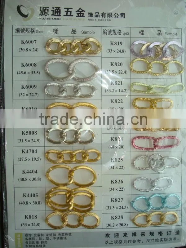 2.2-2.4mm black and silver double chain 23.9*17.4mm