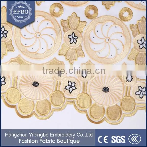 Wine Color Background Swiss Guipure Voile Lace Fabric / White Color Background China Swiss Voile Lace For Wedding Dress