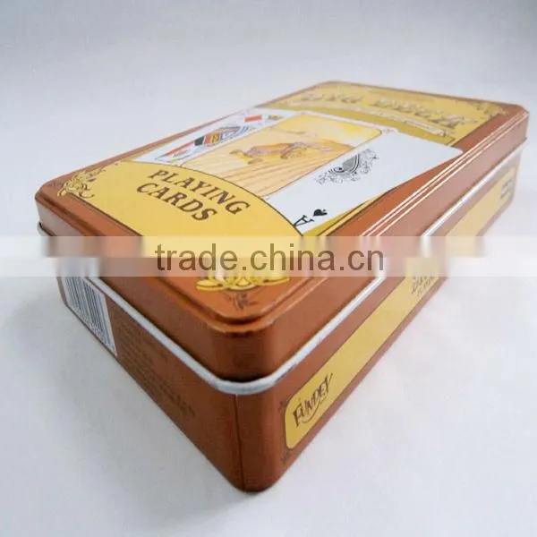wholesale cartoon decoration rectangle tin can for food