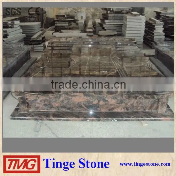 Indian Aurora Granite Tombstone