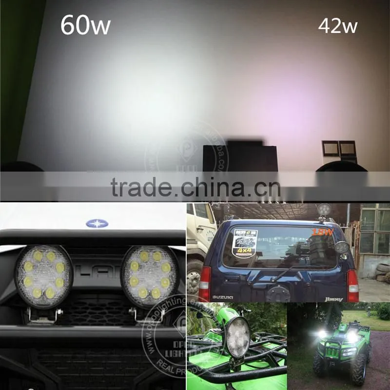 Upgrade 27w led work light,60w 4.3'' Cre.e tractor 27w led work light