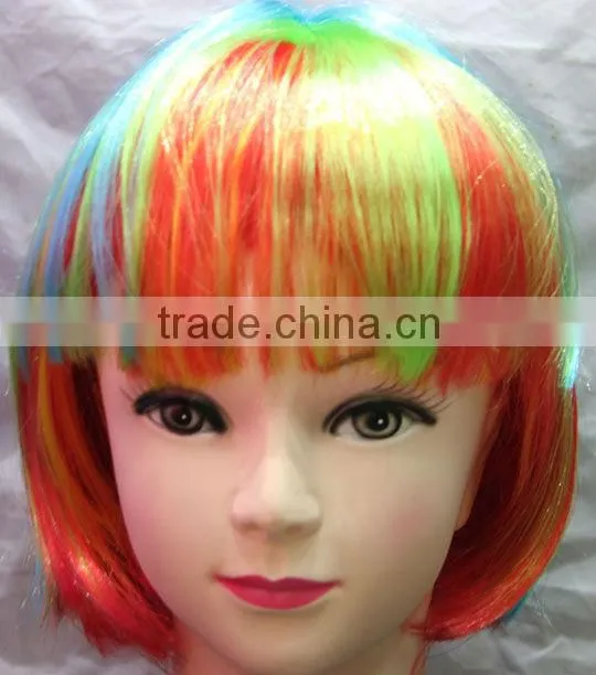 purple Colorful Women Short wig Fancy Dress Wigs BOB wig