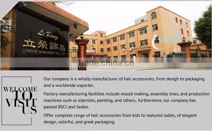 Acetate plastic hair hair round bundle of hair elastic rubber band