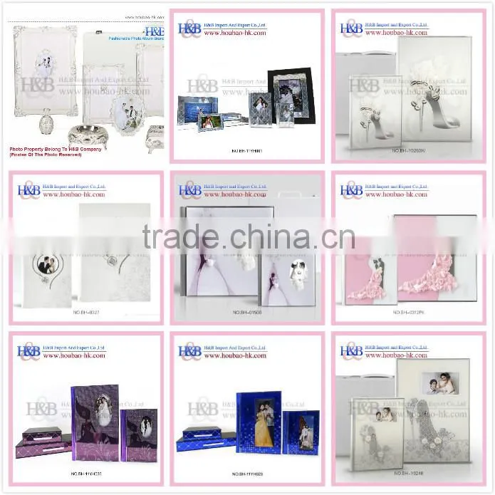 H&B top sale 12x18 white wedding photo picture album