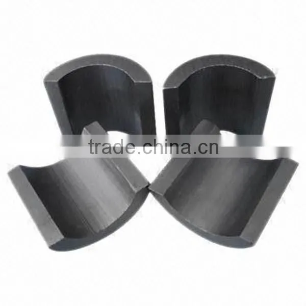 Anisotropic ferrite arc segment magnet with ISO/TS16949