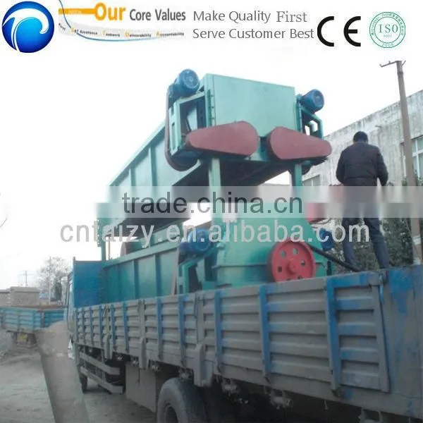 Double roller wood debarking machine/Rotary drum wood debarker/Ring tree wood peeling machine 86-15037190623