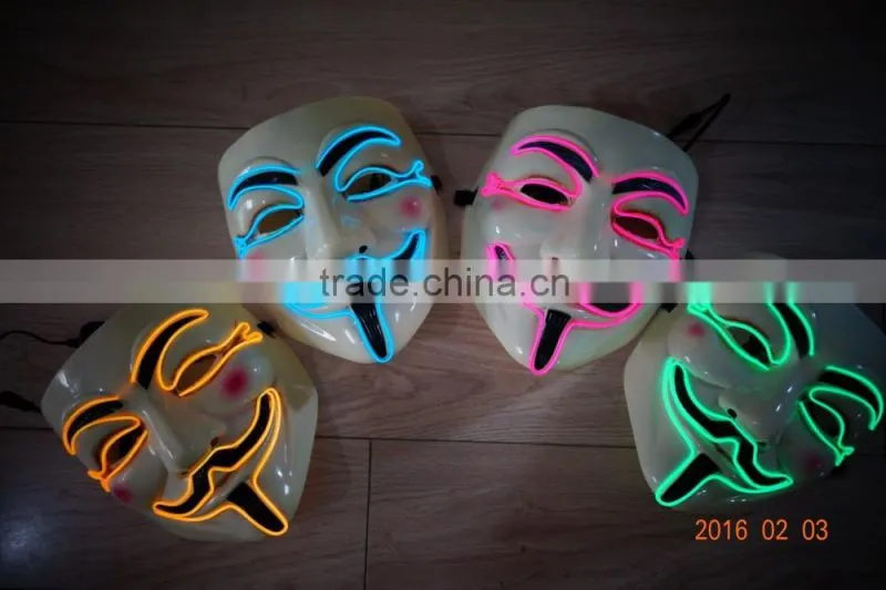 EL WIRE Mask / el wire party mask / el flashing mask