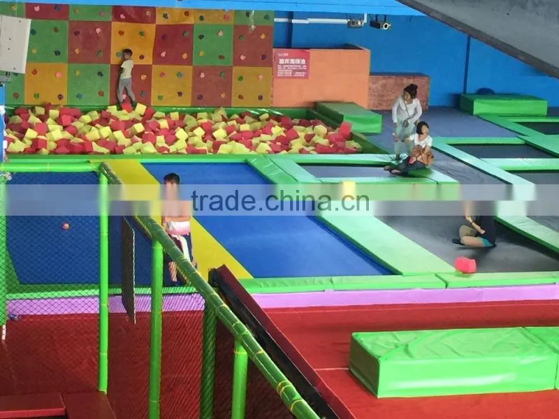 China manufacturer trampoline park playground with ball pool, newest games