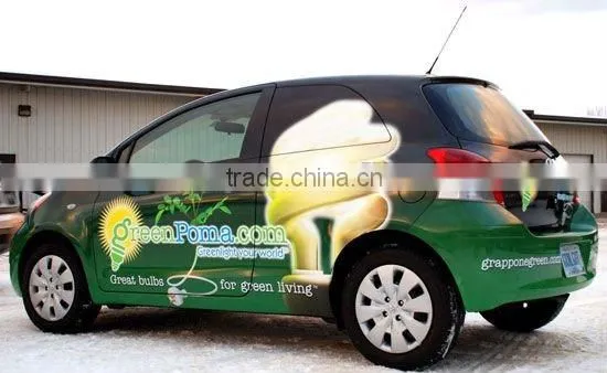 See Through Sticker Taxi Advertising Sign