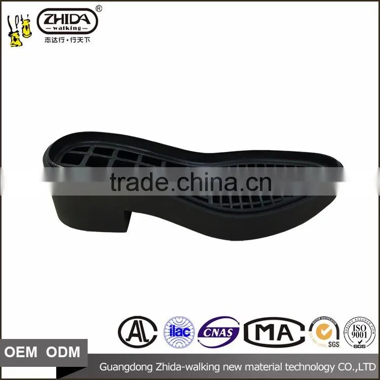 Female rubber Outsole for Lady high heels casual shoe wedge sole