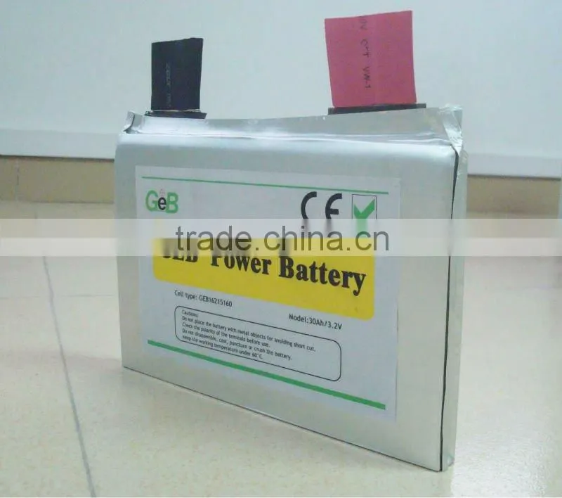 LiFePO4 Electric Car Battery Cell 3.2V 30Ah