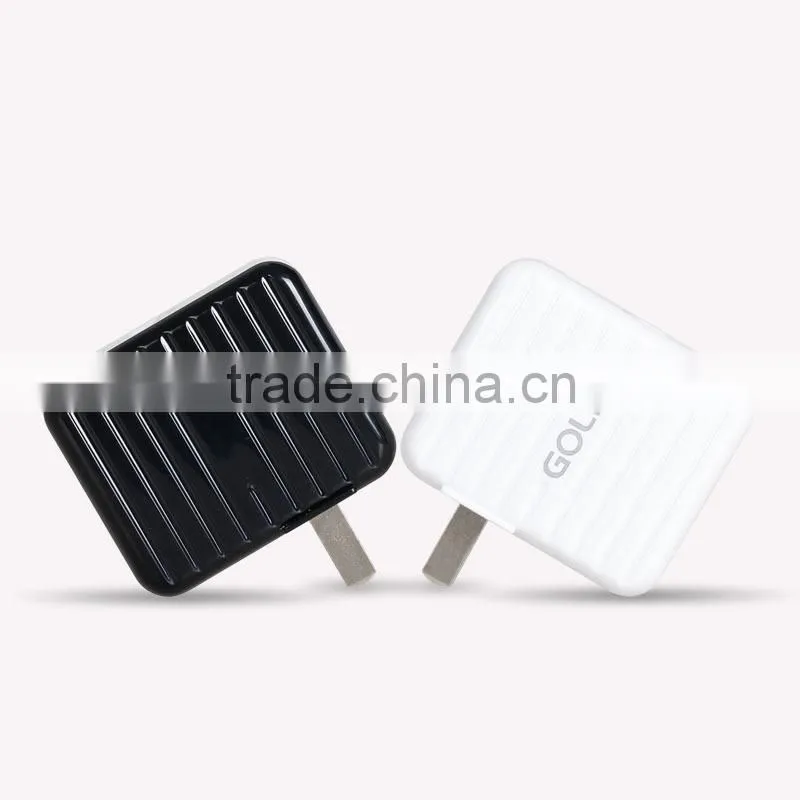golf portable usb charger dual usb charger folding plug usb charger