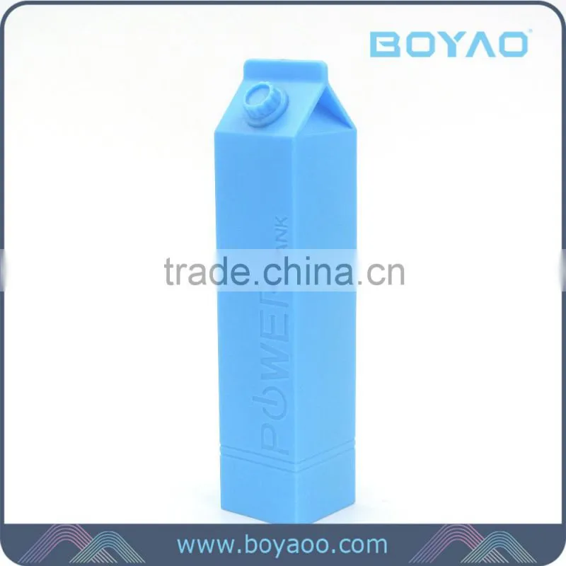 2016 Gift Hot Sale Milk Battery Portable Power Bank 2600mah