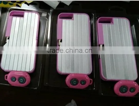 Handheld Selfie Stick Cover Camera Self-timer Lever Retractable Aluminum Phone Cases For Iphone 6 Plus