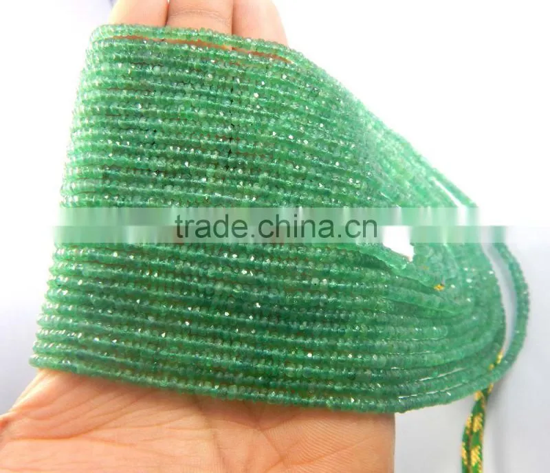 beautiful Multi strand Topa quality emerald beads Neacklacer antique look 13 strand necklace