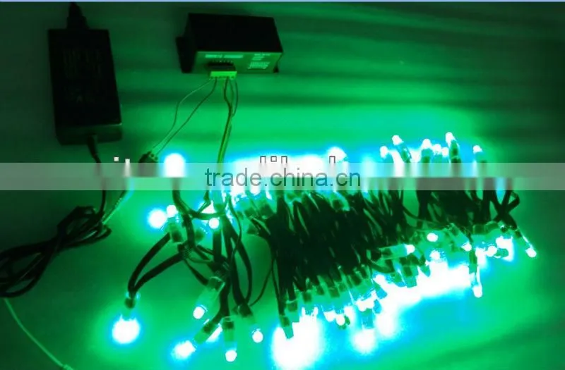 BLACK wire IP68 DC12V input 12mm through-hole LED RGB dump node;100pcs a string
