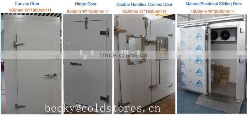 75mm polyurethane insulation door for cold rooms