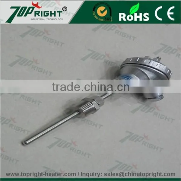High Temp Thermocouple K Type ProbeTemperature Sensors with Terminal Head