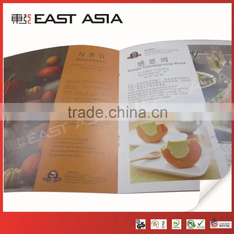 Saddle Stitch Binding Soft Cover Book Printing