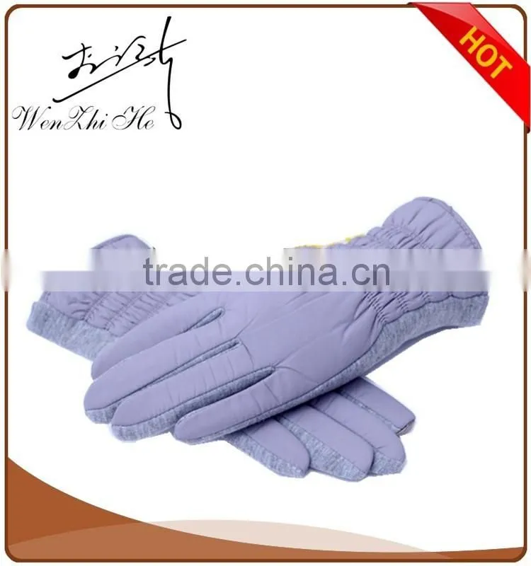 popular blue soft warm fashion winter mitten gloves producer