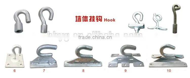 Electric Power Line Fitting Anchor Bracket / Pole Line Bracket with Screw