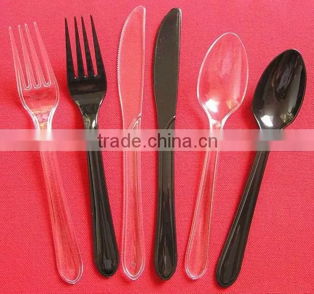 light duty plastic disposable tableware fork knife spoon