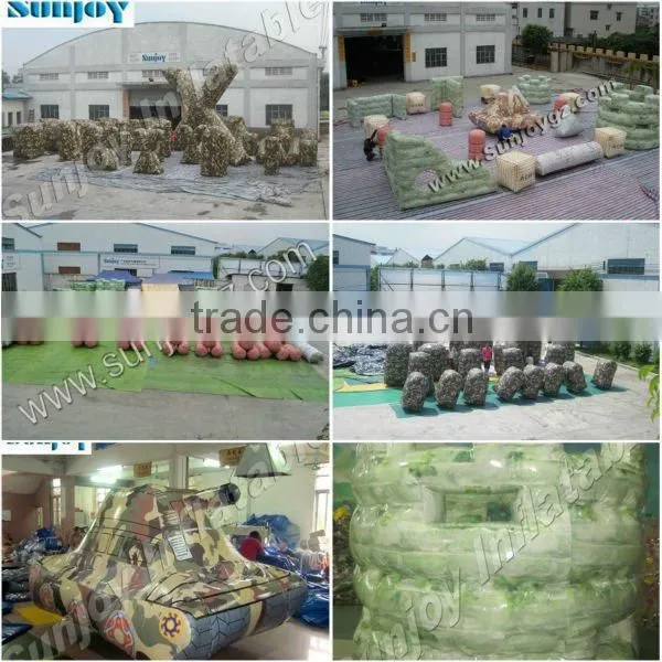New inflatable giant X paintball bunker/ inflatable paint ball field/obstcle Games