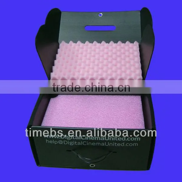 Collapsible esd corrugated plastic box