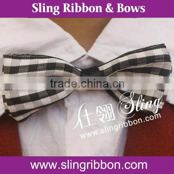 Woven Ribbon Material and Pattern Bow Tie