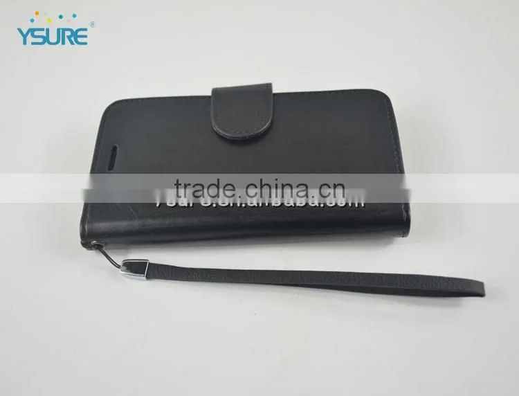 superior black leather wallet flip case for lg nexus 5