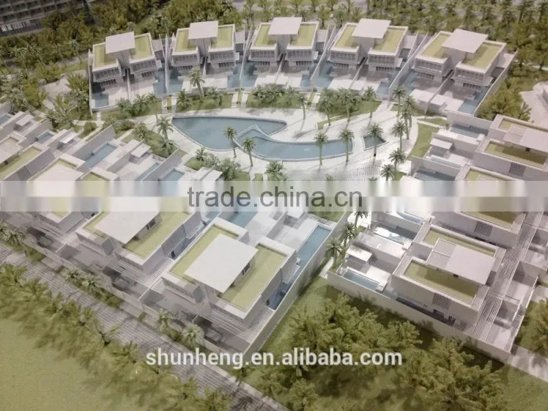 Custom acrylic building scale model manufacturer from China